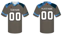 Custom semi stripes abstract adult youth unisex football jersey - Jersey