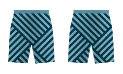 Custom crossed stripes adult youth unisex soccer shorts - Short