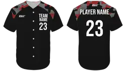 Custom sleeves camo adult youth unisex baseball jersey - Jersey