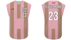 Custom vertical stripes sleeveless adult youth unisex softball jersey - Jersey