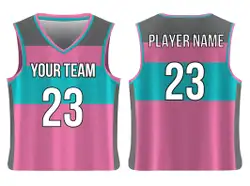 Custom chest stripes solids adult youth unisex basketball jersey - reversible uniform - Jersey