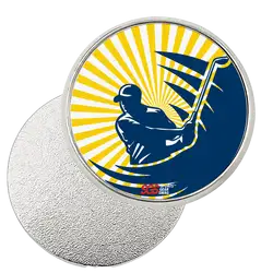 Custom golf ball marker set sunburst - Golf-ball-marker-sets