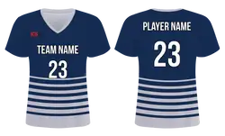 Custom horizontal lines adult youth soccer jersey - Jersey