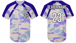 Custom diagonal stripe camo adult youth unisex softball jersey - Jersey