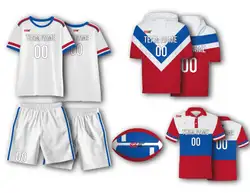 Custom solid rainbow adult youth unisex shirts - Rugby-jerseys