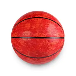 Custom light red & black basketballs - Basketball-balls