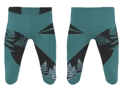 Custom green leaves nature adult youth unisex football  pants - Football-pants