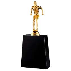 Golden man long jump trophies awards - Trophies-awards