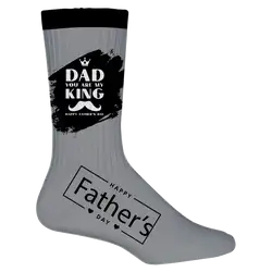 Custom fathers day adult youth unisex solid socks - Socks