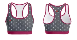 Custom  adult youth unisex sports bra star accent - Track-sports-bras