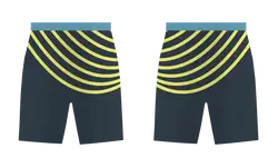 Custom layered stripes adult youth unisex soccer shorts - Short