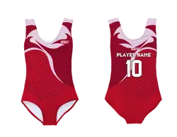 Custom sleeveless gymnastic uniform adult youth fiery waves - Gymnastics-uniforms