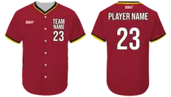Custom full buttons  adult youth unisex softball jersey - Jersey