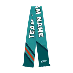 Custom fan scarf lagoon - Fan-scarves