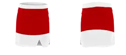 Custom cherry white youth adult unisex cheerleading tight cut skirts - Skirts