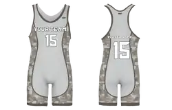 Custom ash blend camo adult youth unisex powerlifting singlets - Powerlifting-singlets