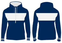 Custom half-zip center stripe adult youth unisex hoodie - Hoodie