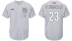 Custom monarch white adult youth unisex full buttons baseball jersey - Jersey