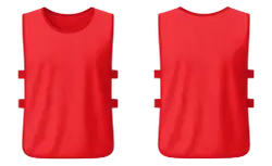 Training vest adult youth unisex red - Training-vests