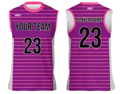 Custom lovely adult youth unisex volleyball racerback jersey - Jersey