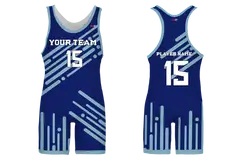 Custom parallel abstract adult youth unisex wrestling singlets - Wrestling-singlets