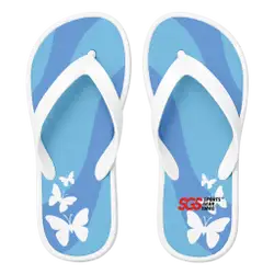 Custom flip flops white comfy - Flip-flops