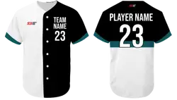 Custom classic 3-tone solids adult youth unisex baseball jersey - Jersey