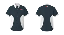 Custom short sleeve button down shirt adult youth unisex bold colors - Short-sleeve-collared-shirts