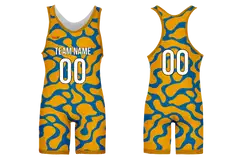 Custom lemon color adult youth unisex powerlifting singlets - Powerlifting-singlets