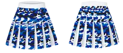 Custom blue camo crusaders youth adult unisex cheerleading skirts - Skirts