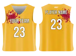 Custom paint dots abstract adult youth unisex basketball jersey - reversible uniform - Jersey