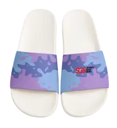 Custom slides white unisex ripple - Slides