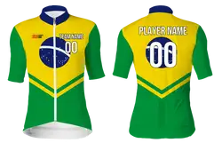 Custom cycling short sleeve adult youth unisex brazilian breeze - Jersey