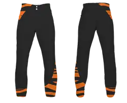 Custom tiger stripe animal adult youth unisex softball pants - Softball-pants