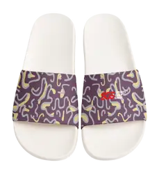 Custom slides white unisex kinetic - Slides