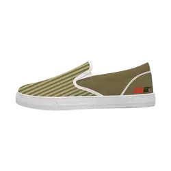 Custom slip on shoes white olivine - Slip-on-shoes