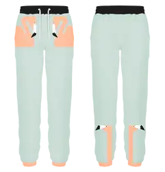 Custom swan design adult youth unisex sweatpants - Sweatpant