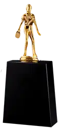 Golden man table tennis trophies awards - Trophies-awards