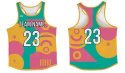 Custom track singlets adult youth unisex abstract energy - Track-singlets