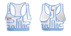 Custom  adult youth unisex sports bra vibrant stripes - Track-sports-bras