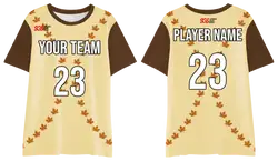 Custom moisture wicking leaves adult youth unisex shirt - Jersey