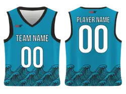 Custom aqua tide adult youth unisex basketball jersey - Jersey