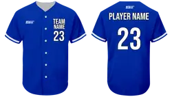 Custom pacific crest adult youth unisex full buttons baseball jersey - Jersey