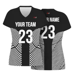 Custom zebra lines adult youth volleyball jersey - Jersey