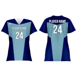 Custom women short sleeve scrubs top tranquil depths - Scrub-tops