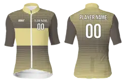 Custom cycling short sleeve adult youth unisex beige breakaway - Jersey