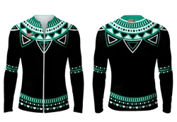 Custom figure skating zipper long sleeve jersey adult youth unisex dynamic power - Figure-skating-jerseys