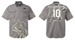 Custom fishing shirt adult youth unisex misty tentacles - Jersey