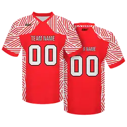 Custom  side by side lines adult youth unisex no belts football jerseys - Jersey