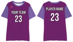 Custom badminton shirt adult youth unisex clean lilac - Jersey